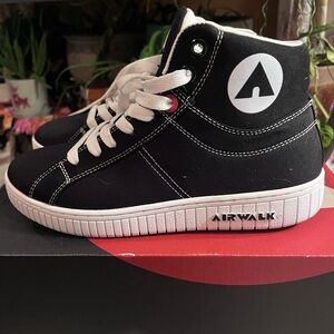 Airwalk Black and White High-Top Sneakers